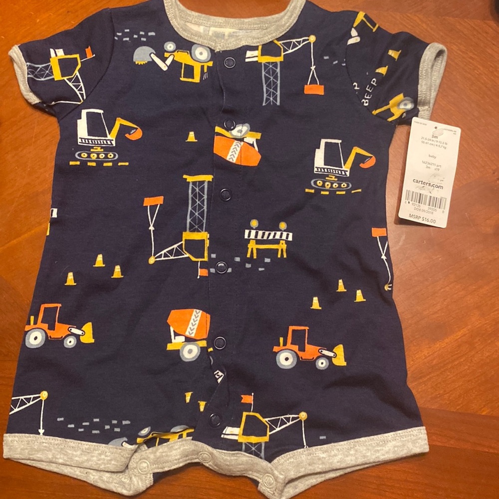 Construction play suit (shorts)